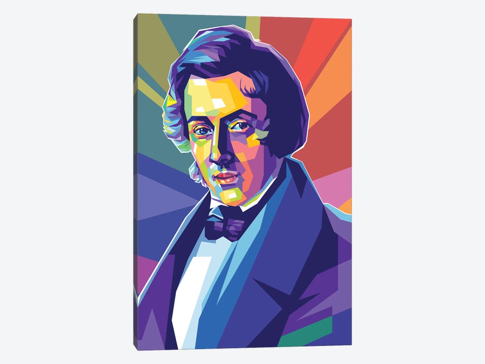 Frédéric Chopin by Dayat Banggai 1-piece Canvas Wall Art