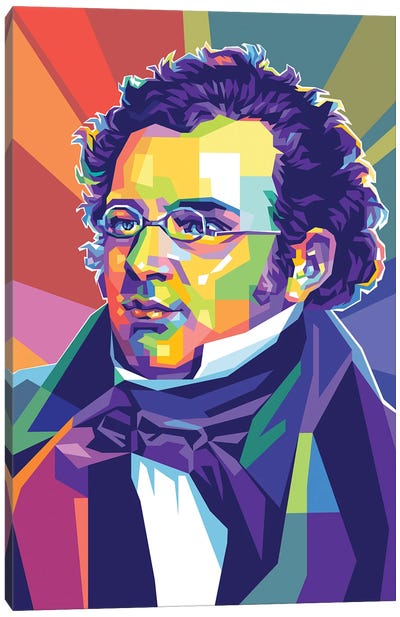 Franz Schubert Canvas Art Print - Classical Music Art