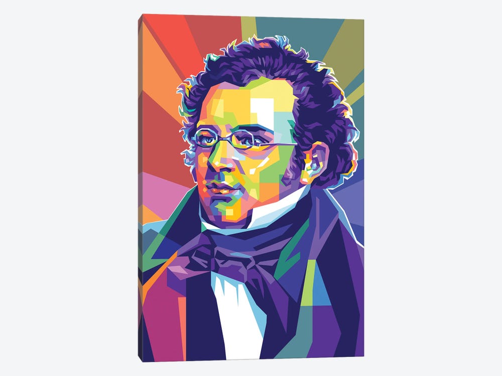 Franz Schubert by Dayat Banggai 1-piece Canvas Art Print
