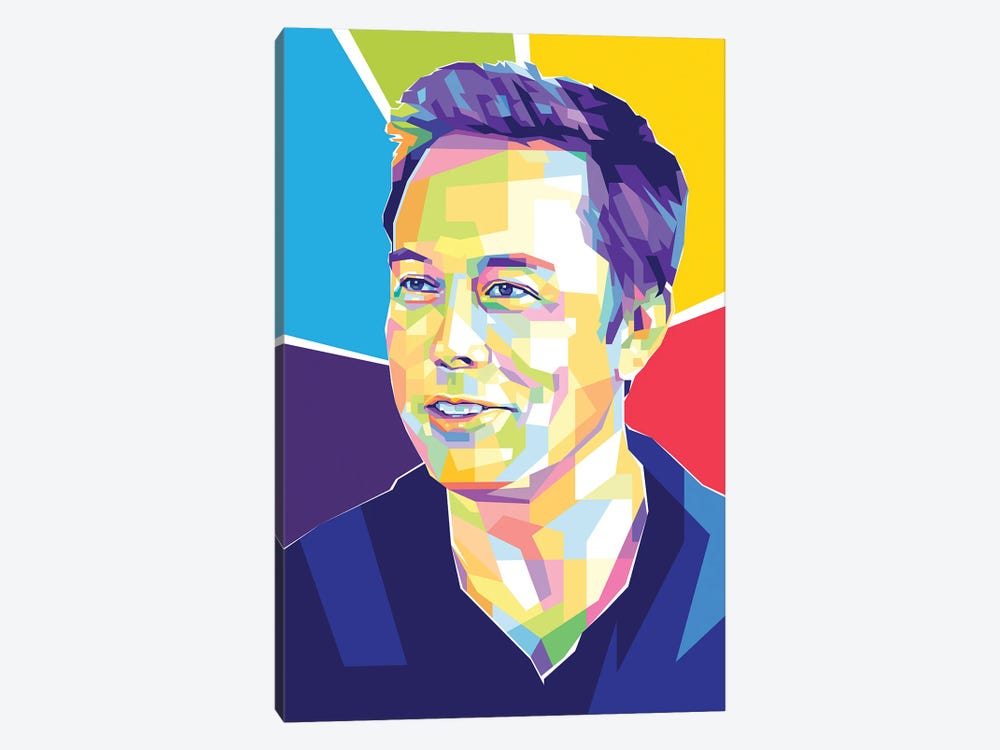 Elon Musk by Dayat Banggai 1-piece Canvas Print