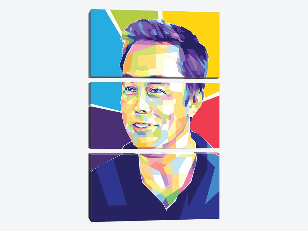 Elon Musk by Dayat Banggai 3-piece Canvas Print