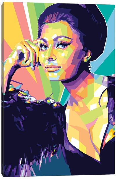 Sophia Loren II Canvas Art Print