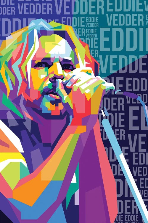 Eddie Vedder - Pearl Jam by Dayat Banggai wall art