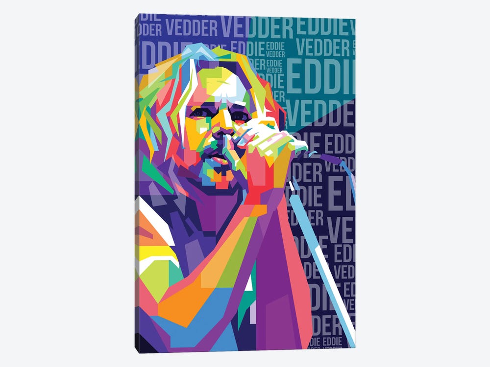 Eddie Vedder - Pearl Jam by Dayat Banggai 1-piece Canvas Art Print