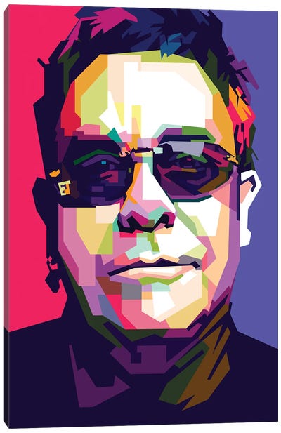 Elton John Canvas Art Print - Dayat Banggai