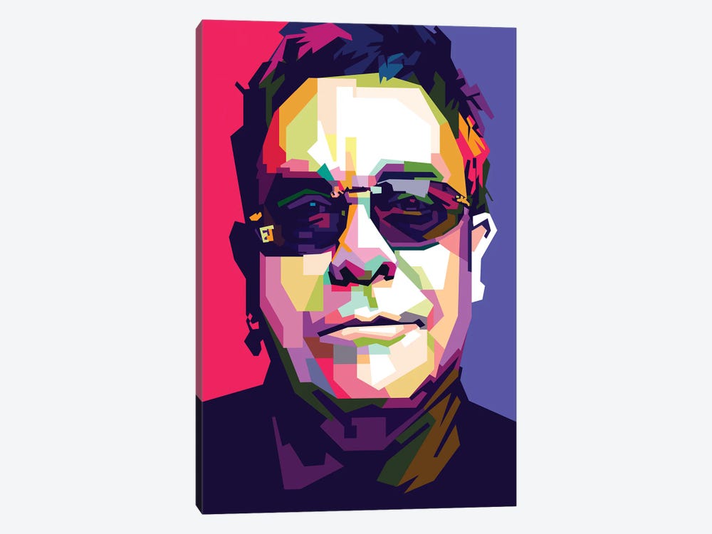 Elton John by Dayat Banggai 1-piece Canvas Artwork