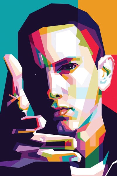 Eminem Canvas Print By Dayat Banggai Icanvas eminem canvas print by dayat banggai icanvas