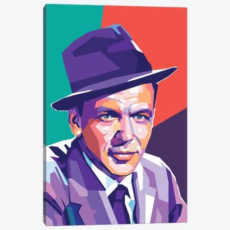 Frank Sinatra Canvas Print #DYB30} by Dayat Banggai Art Print