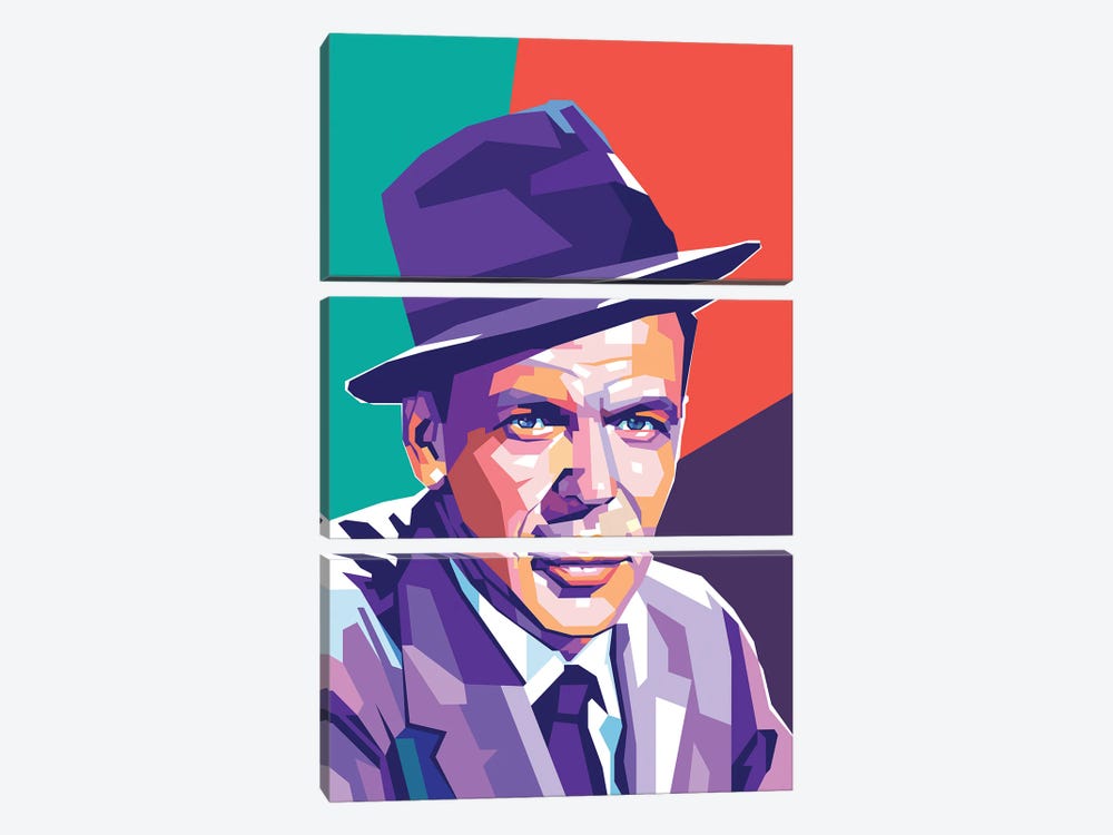 Frank Sinatra by Dayat Banggai 3-piece Canvas Artwork