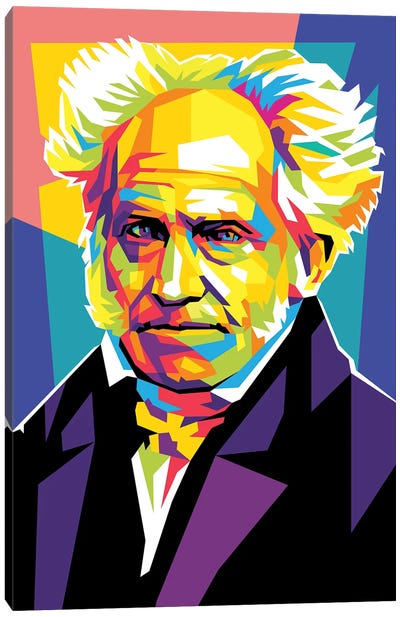 Arthur Schopenhauer Canvas Art Print - Dayat Banggai