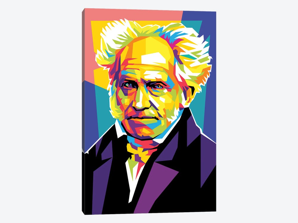 Arthur Schopenhauer by Dayat Banggai 1-piece Canvas Artwork