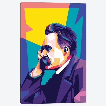 Friedrich Nietzsche II Canvas Print #DYB327} by Dayat Banggai Canvas Art Print