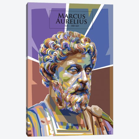 Marcus Aurelius Canvas Print #DYB328} by Dayat Banggai Canvas Artwork