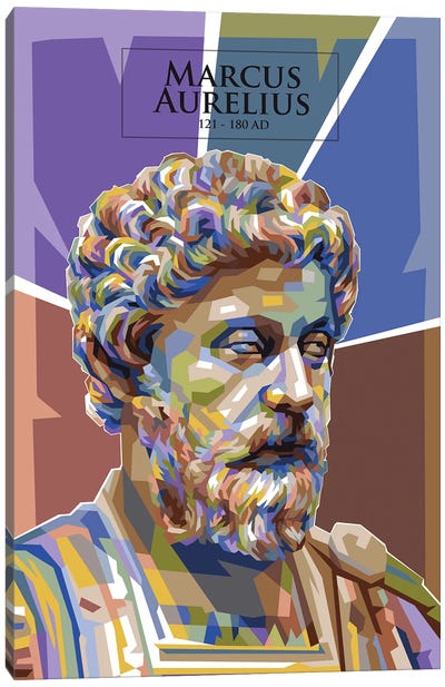 Marcus Aurelius Canvas Art Print - Sculpture & Statue Art