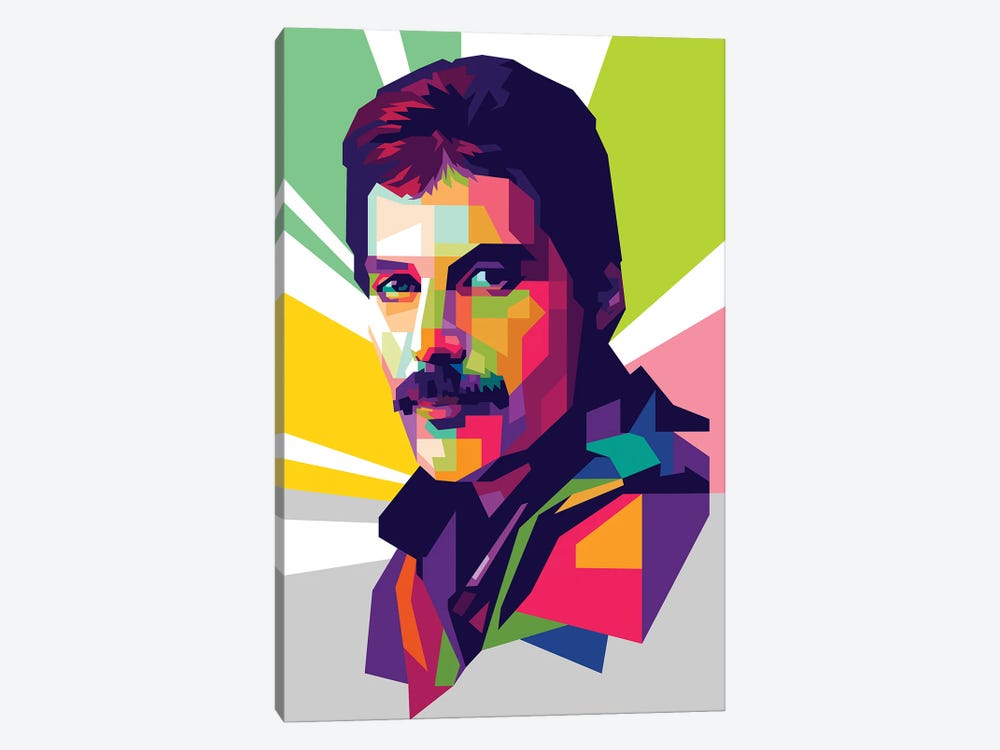 Freddie Mercury II by Dayat Banggai 1-piece Canvas Artwork