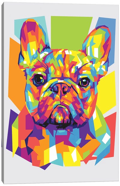 French Bulldog Canvas Art Print - Art by Asian Artists