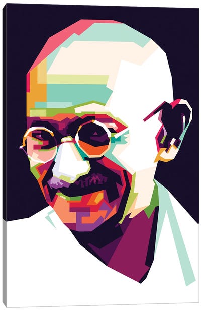 Gandhi Canvas Art Print - Dayat Banggai