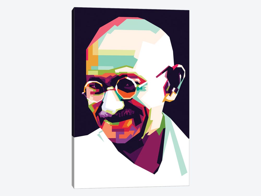 Gandhi by Dayat Banggai 1-piece Canvas Art Print