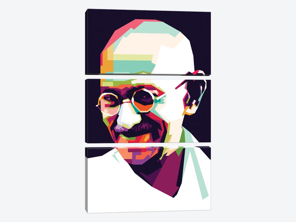 Gandhi by Dayat Banggai 3-piece Art Print