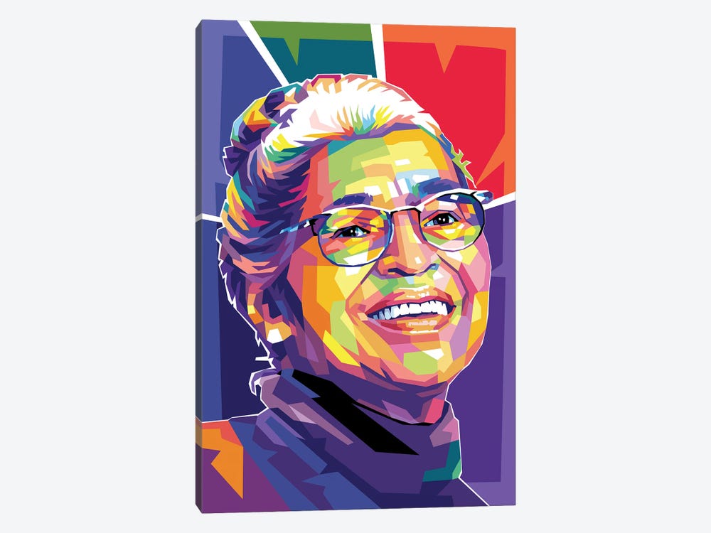 Rosa Parks by Dayat Banggai 1-piece Canvas Art Print
