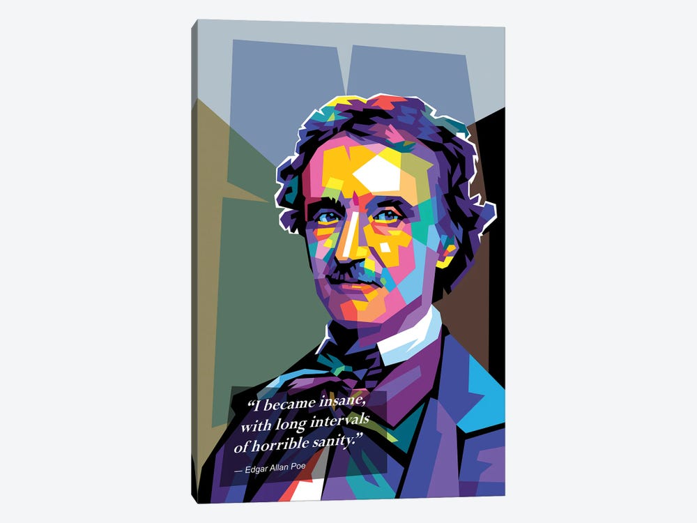 Edgar Allan Poe by Dayat Banggai 1-piece Canvas Art Print