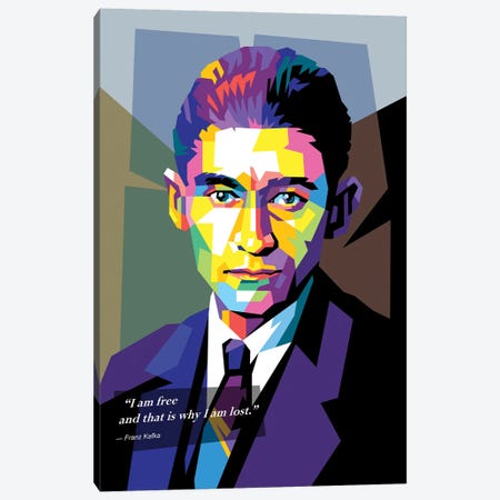 Franz Kafka Canvas Print #DYB375} by Dayat Banggai Canvas Wall Art