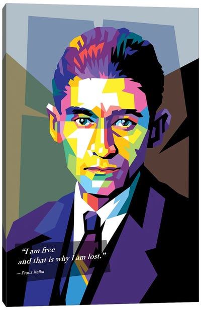 Franz Kafka Canvas Art Print - Literature Art
