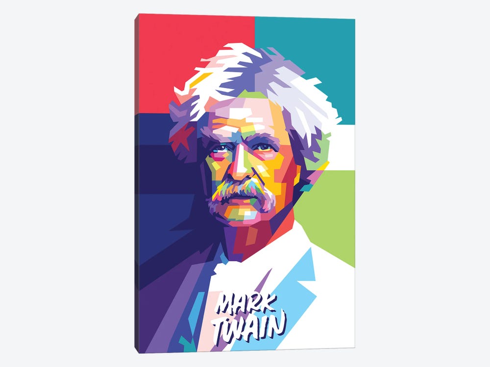 Mark Twain by Dayat Banggai 1-piece Canvas Art Print