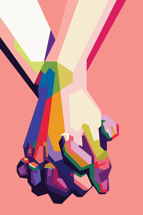 Hold My Hand by Dayat Banggai wall art