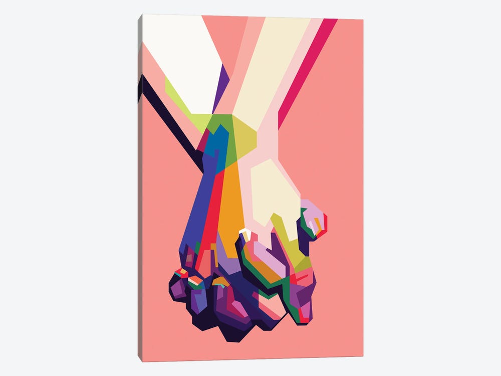 Hold My Hand by Dayat Banggai 1-piece Canvas Art Print