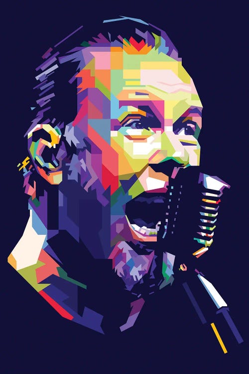 James Hetfield by Dayat Banggai wall art