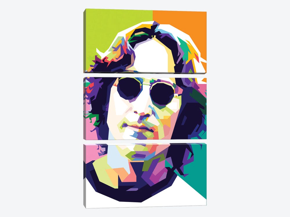 John Lennon II by Dayat Banggai 3-piece Canvas Art Print