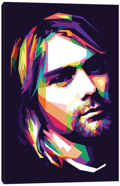 Kurt Cobain Canvas Art Print - Dayat Banggai