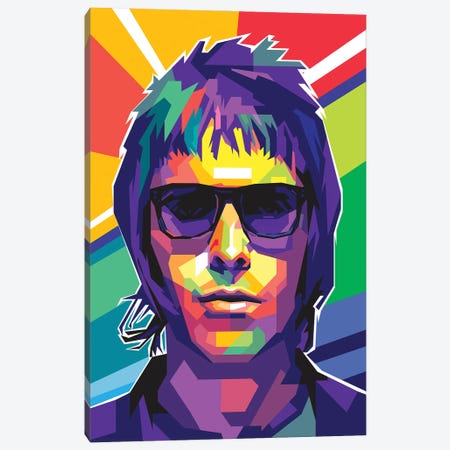 Liam Gallagher Canvas Print #DYB47} by Dayat Banggai Canvas Art Print
