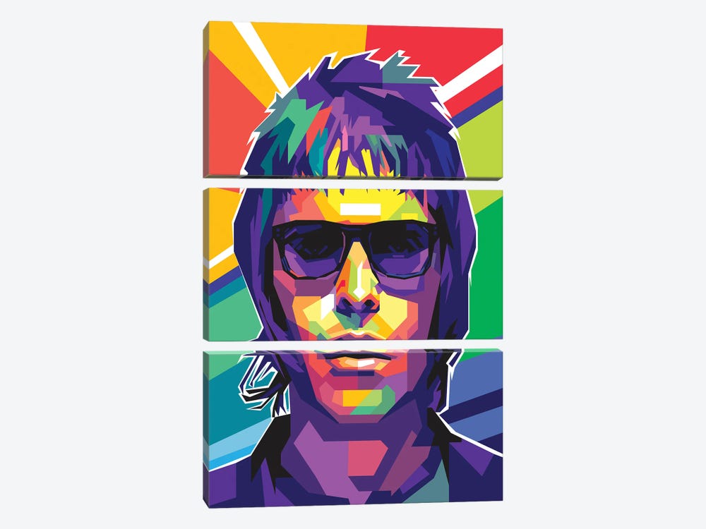 Liam Gallagher by Dayat Banggai 3-piece Canvas Wall Art