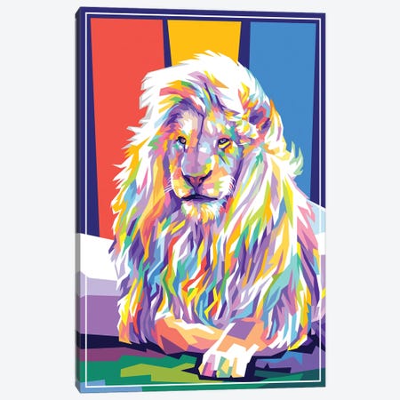 Lion Canvas Print #DYB48} by Dayat Banggai Canvas Artwork