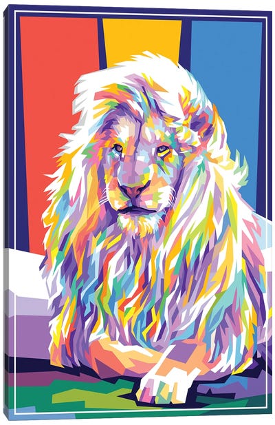 Lion Canvas Art Print - Dayat Banggai