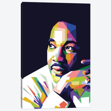 Martin Luther King Jr Canvas Print #DYB51} by Dayat Banggai Canvas Art Print
