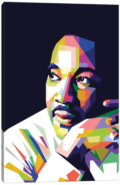 Martin Luther King Jr Canvas Art Print - Art by Asian Artists