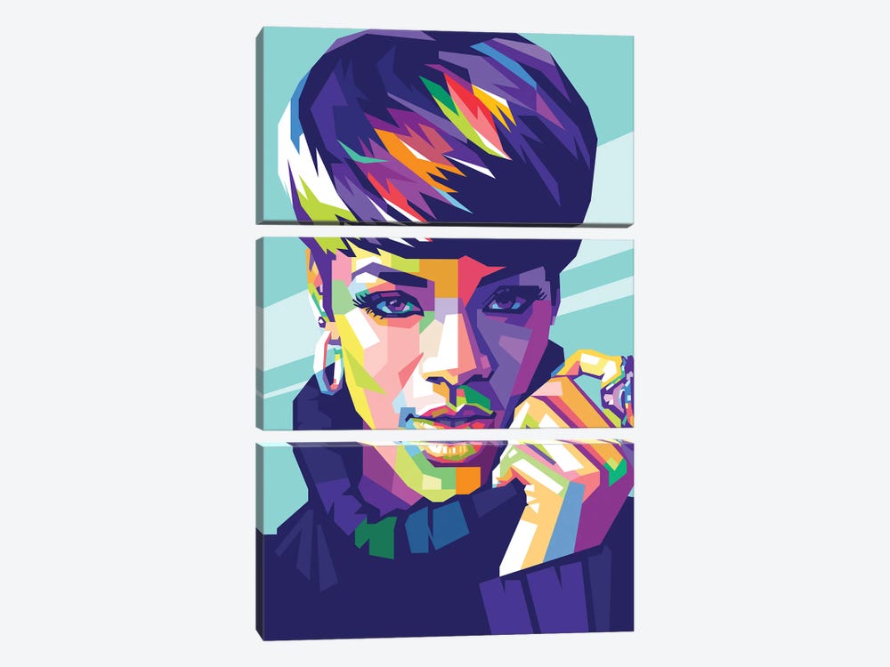 Rihanna by Dayat Banggai 3-piece Canvas Art Print