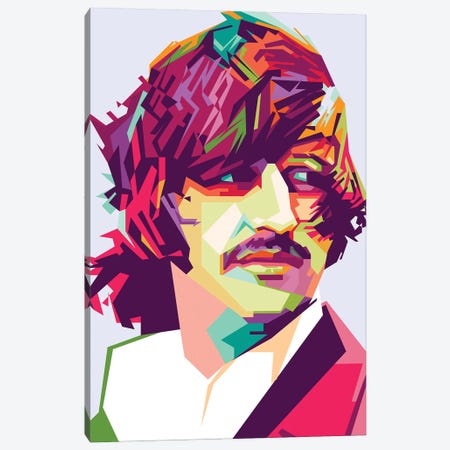 Ringo Starr I Canvas Print #DYB61} by Dayat Banggai Canvas Art