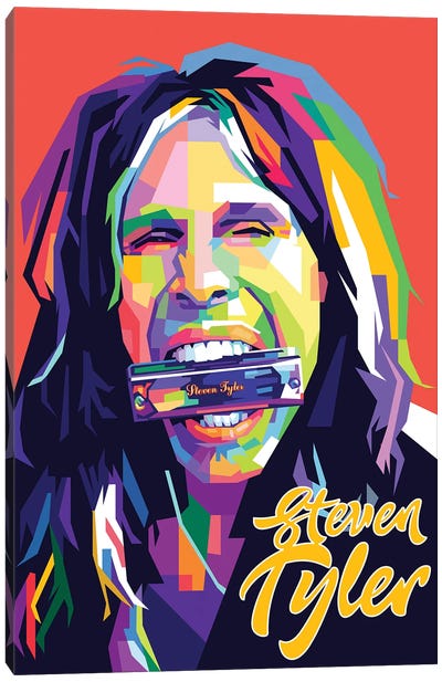 Steven Tyler II Canvas Art Print - Aerosmith