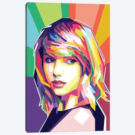 Taylor Swift Canvas Print #DYB67} by Dayat Banggai Canvas Print