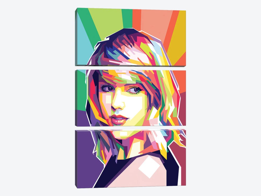 Taylor Swift by Dayat Banggai 3-piece Canvas Wall Art