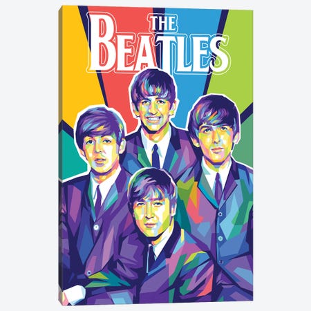 The Beatles I Canvas Print #DYB68} by Dayat Banggai Canvas Wall Art