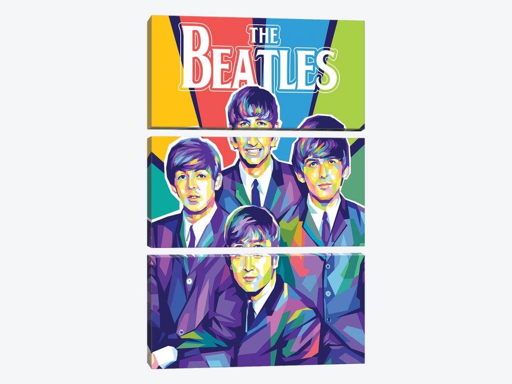 The Beatles I by Dayat Banggai 3-piece Canvas Art Print