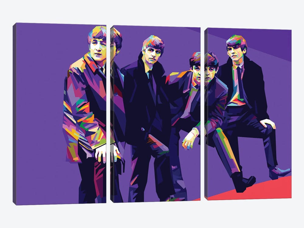 The Beatles II by Dayat Banggai 3-piece Canvas Artwork