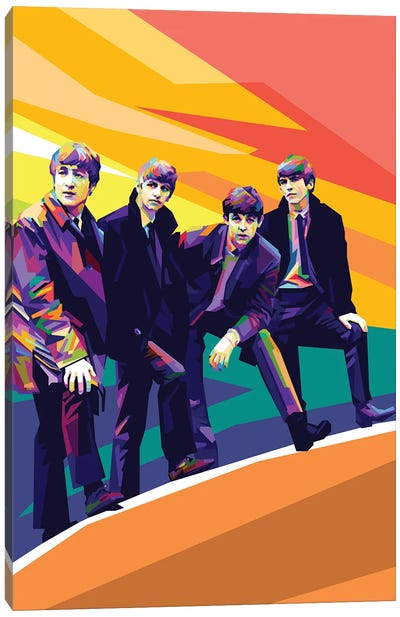 The Beatles III Canvas Art Print - Art by Asian Artists