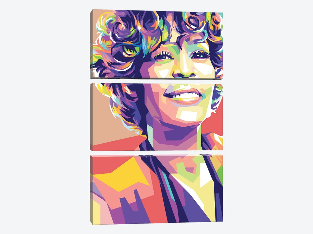 Whitney Houston by Dayat Banggai 3-piece Art Print