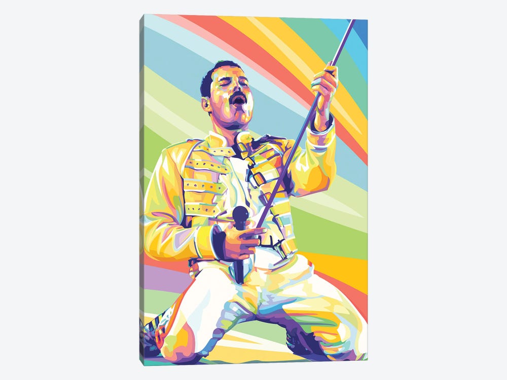 Freddie Mercury on Stage by Dayat Banggai 1-piece Canvas Artwork